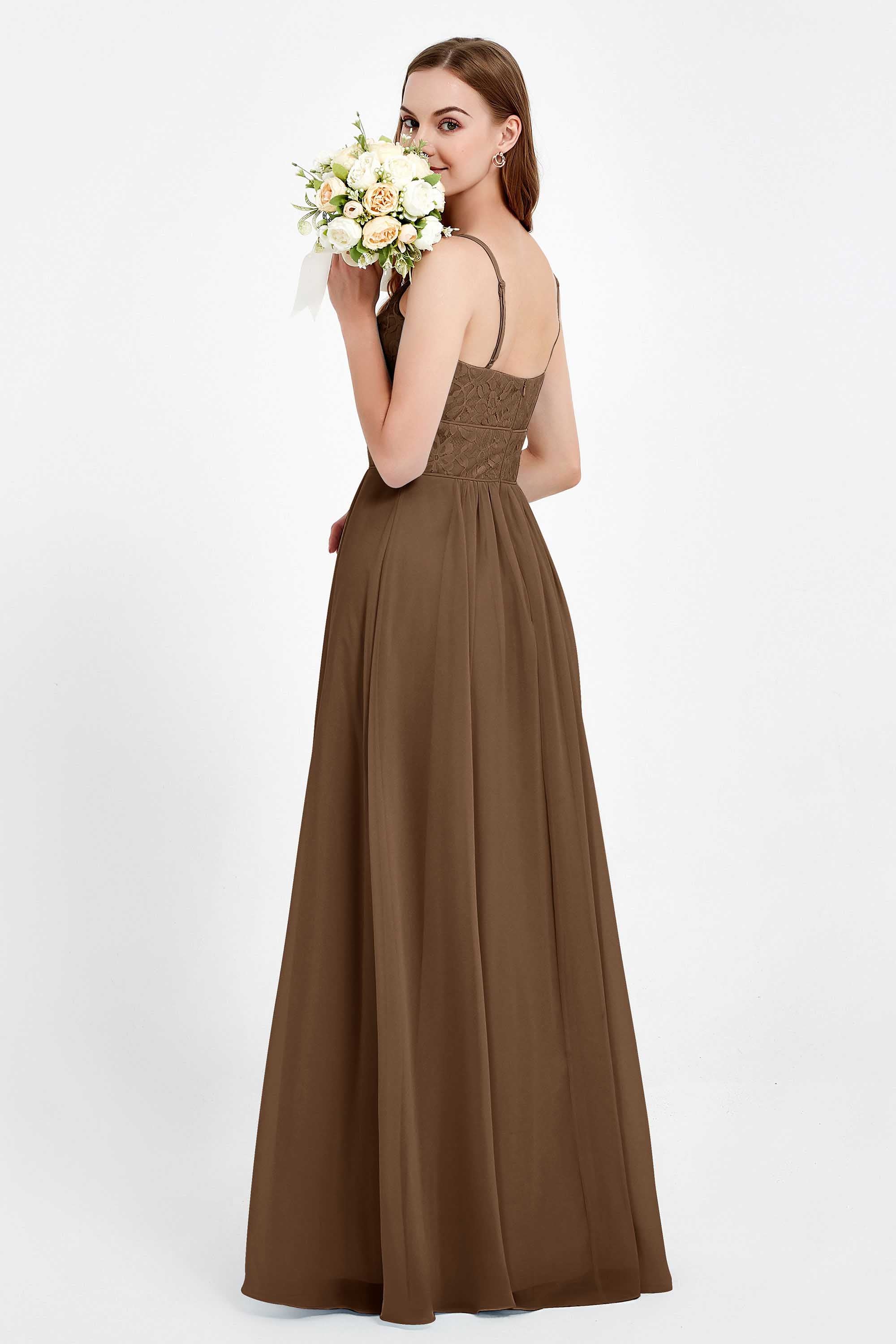 romantic floral lace maxi bridesmaid dress chiffon lace formal evening prom dresses gowns