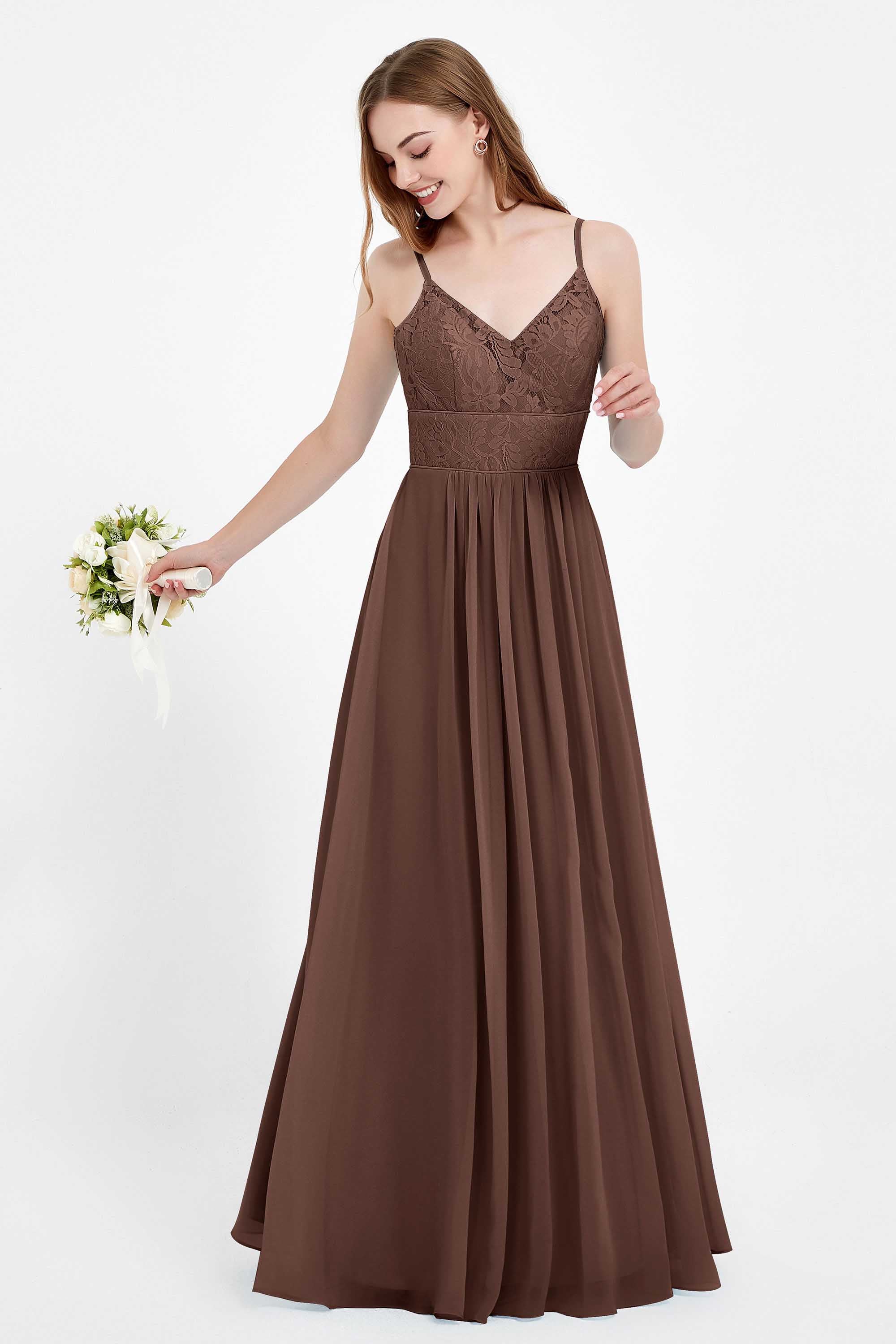 romantic floral lace maxi bridesmaid dress chiffon lace formal evening prom dresses gowns