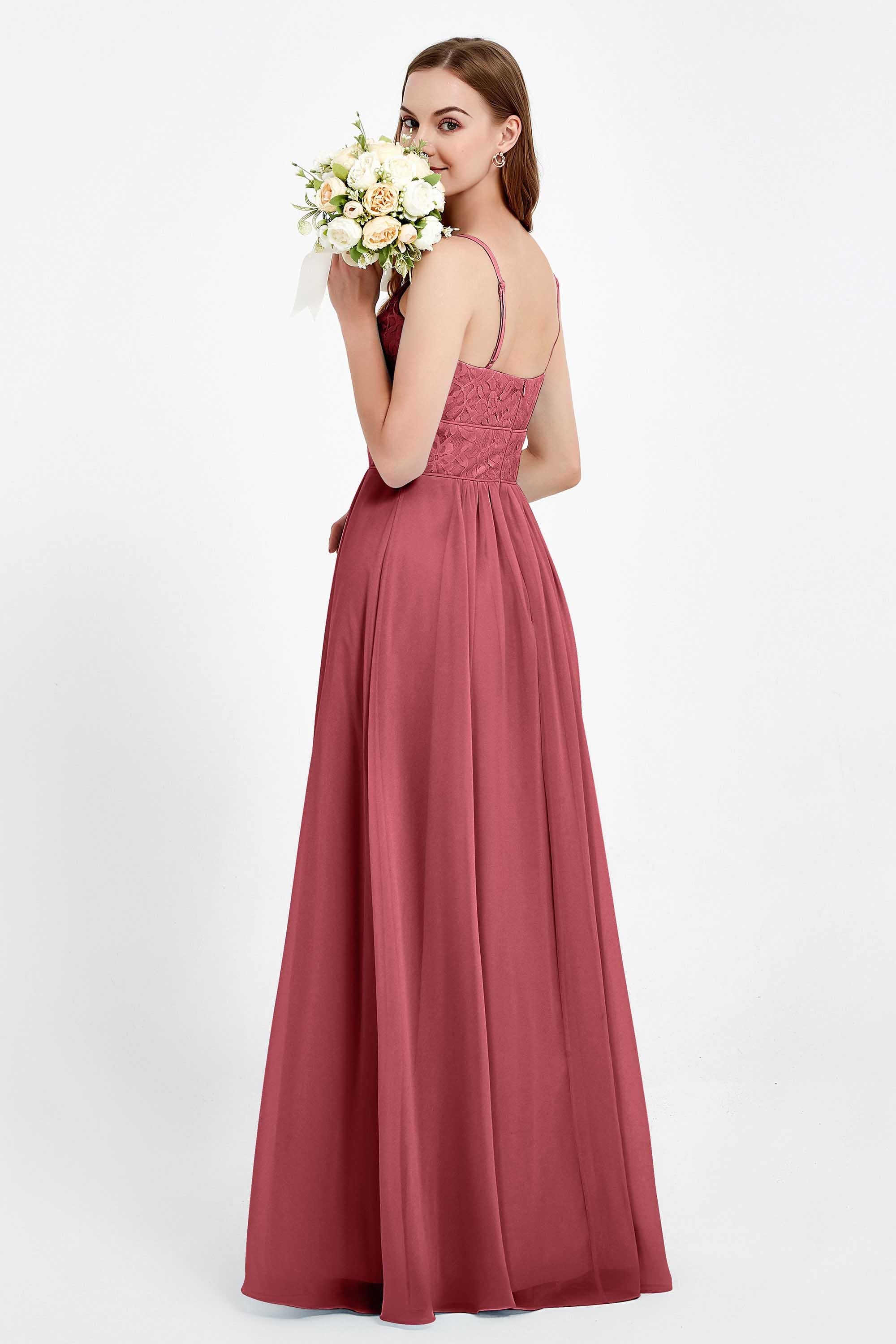 romantic floral lace maxi bridesmaid dress chiffon lace formal evening prom dresses gowns