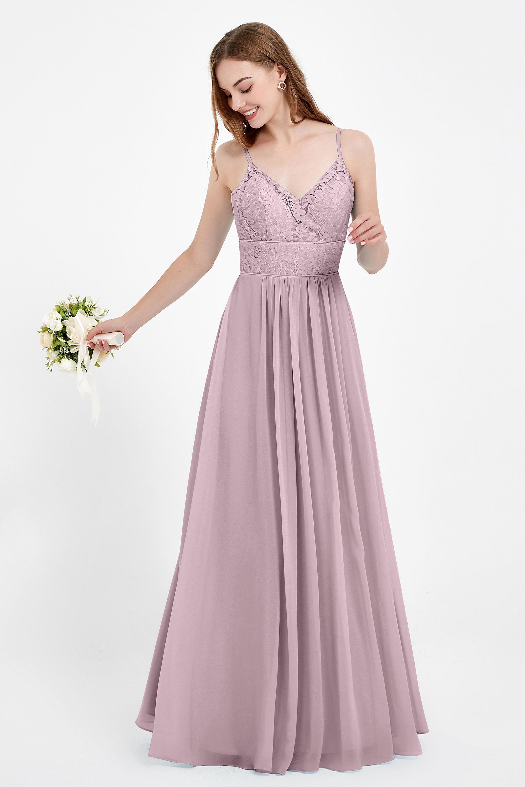 romantic floral lace maxi bridesmaid dress chiffon lace formal evening prom dresses gowns