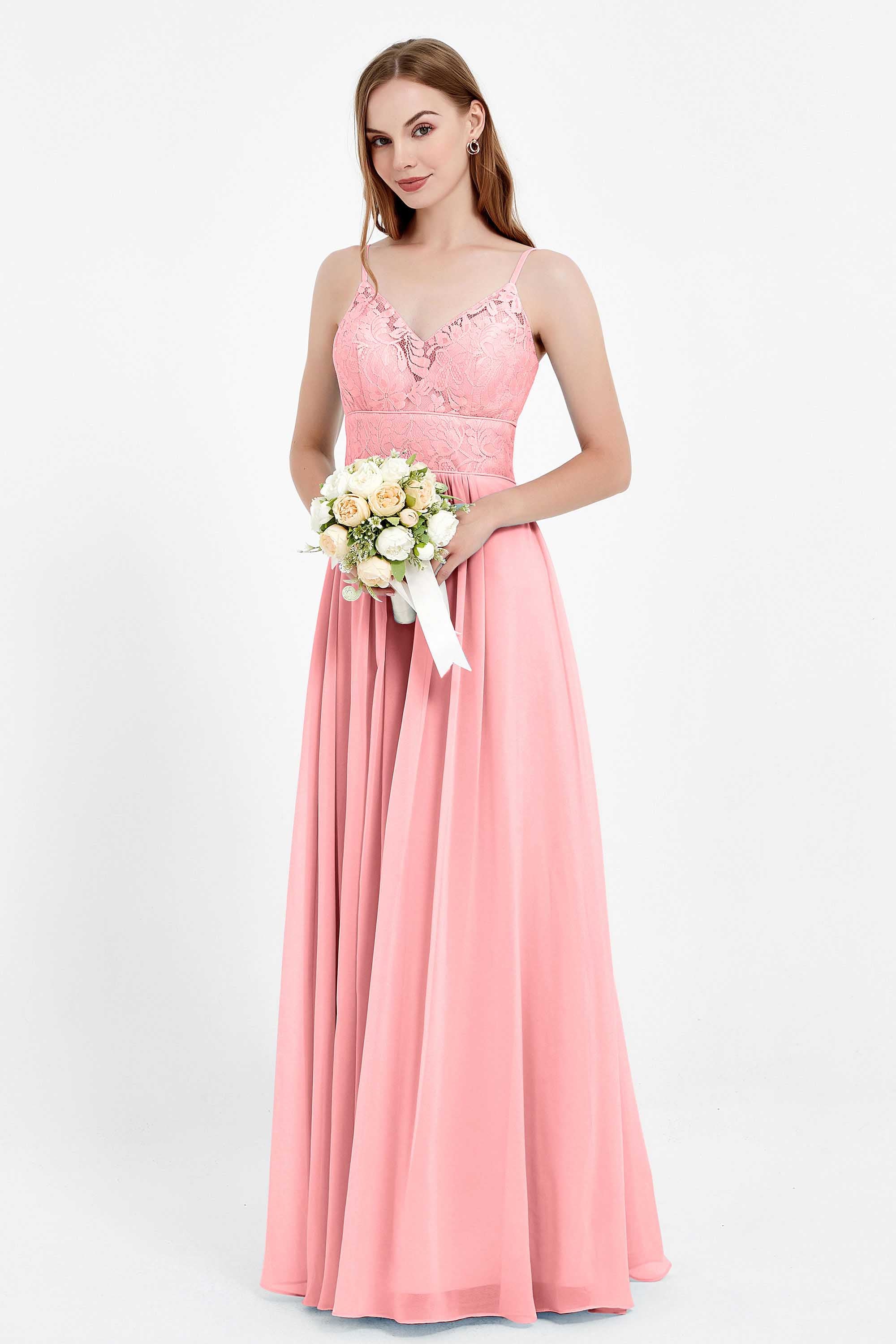 romantic floral lace maxi bridesmaid dress chiffon lace formal evening prom dresses gowns