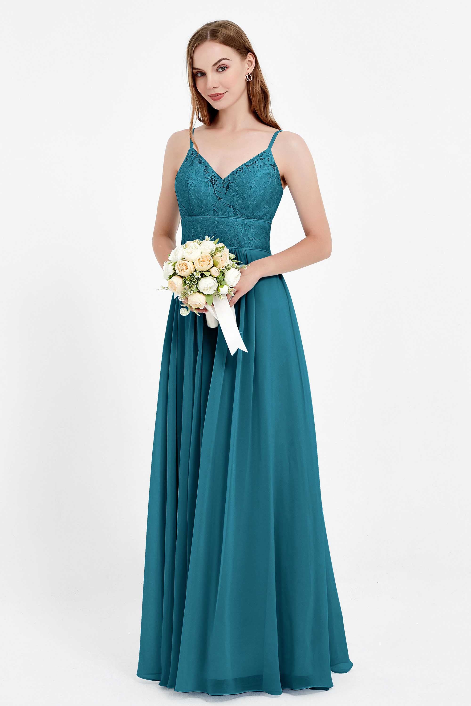 romantic floral lace maxi bridesmaid dress chiffon lace formal evening prom dresses gowns