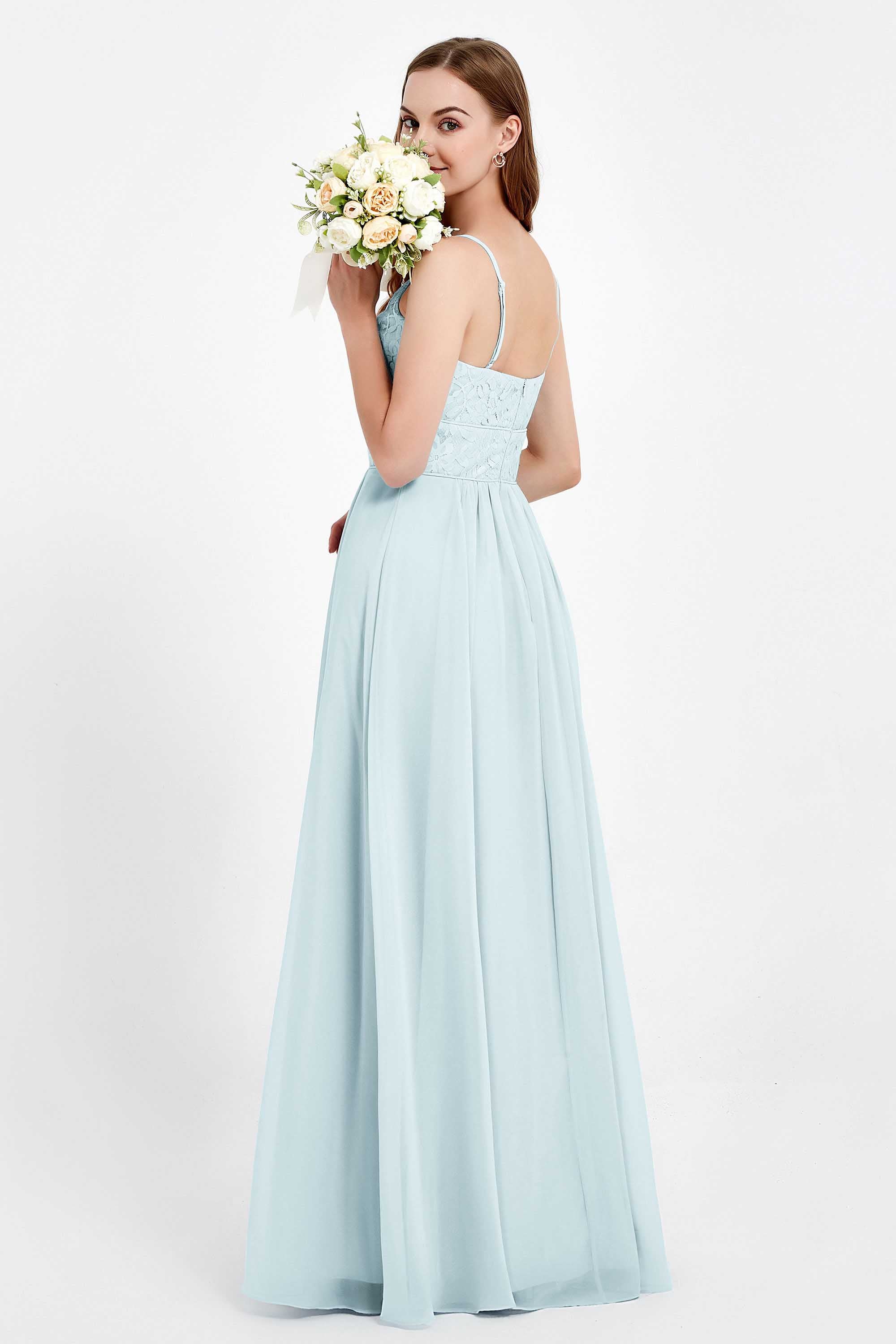 romantic floral lace maxi bridesmaid dress chiffon lace formal evening prom dresses gowns
