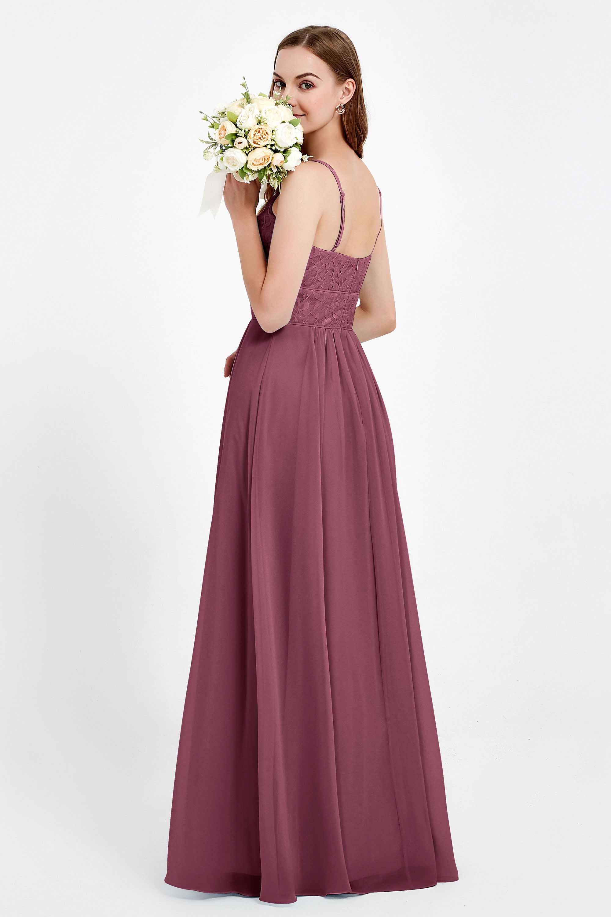romantic floral lace maxi bridesmaid dress chiffon lace formal evening prom dresses gowns