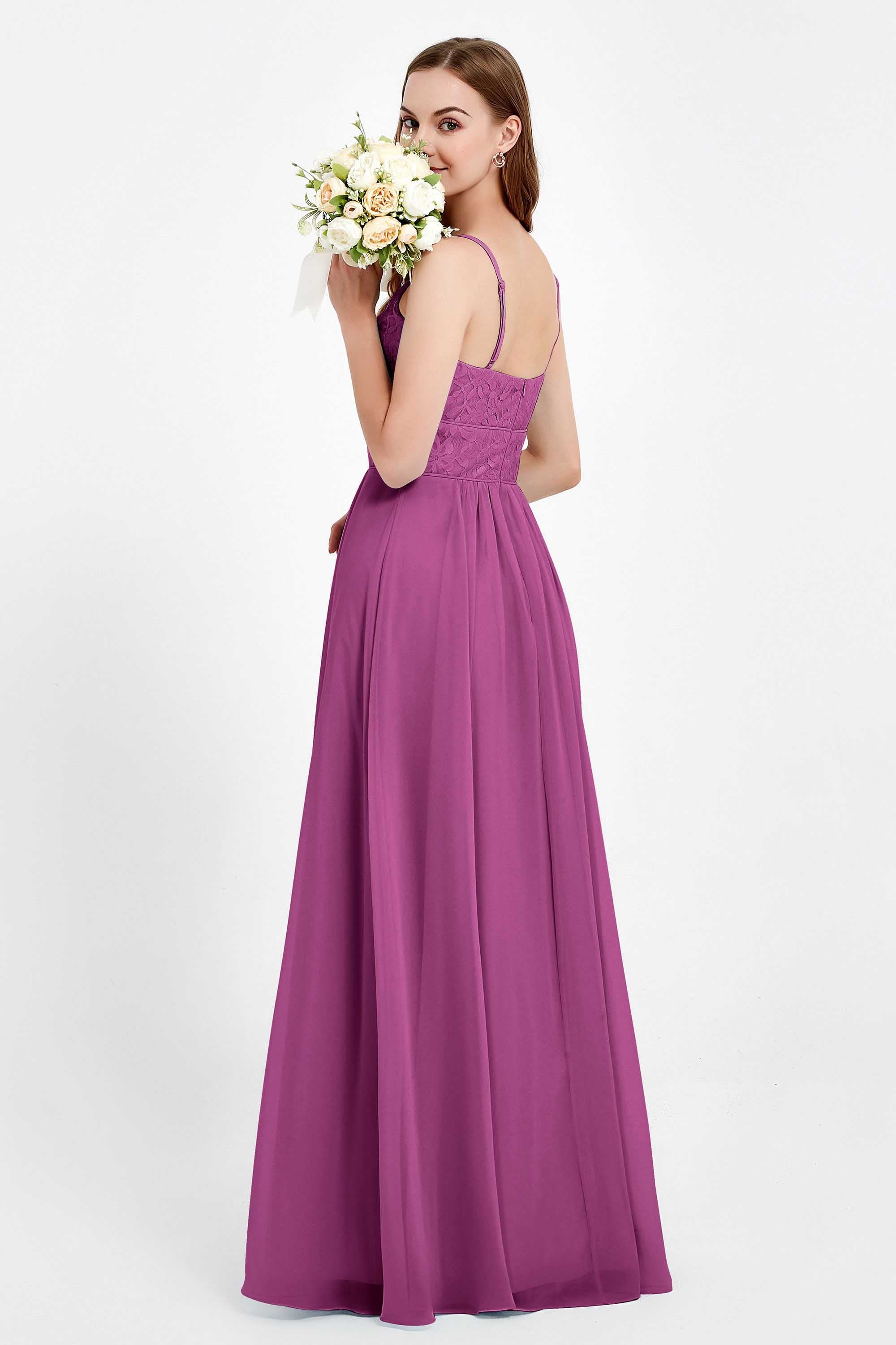 romantic floral lace maxi bridesmaid dress chiffon lace formal evening prom dresses gowns