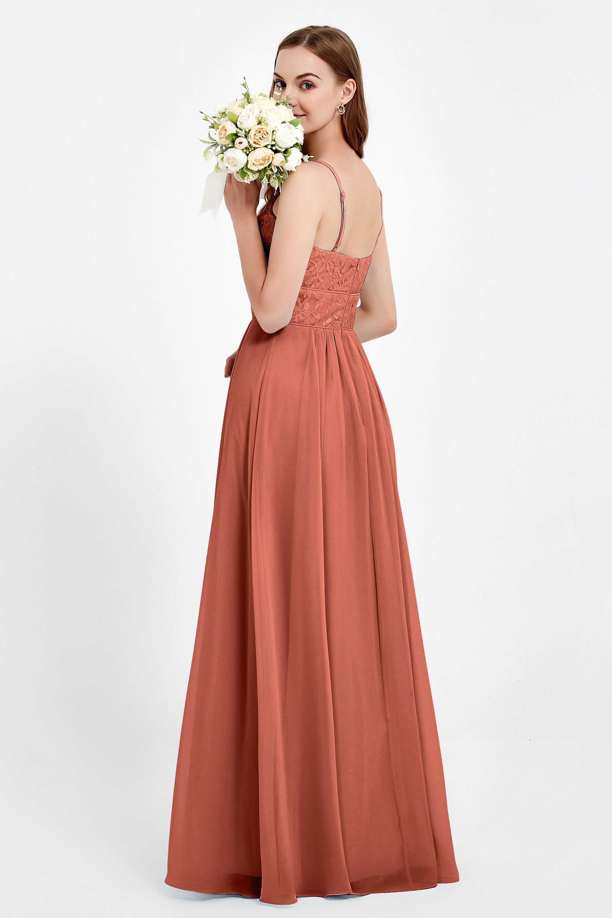 romantic floral lace maxi bridesmaid dress chiffon lace formal evening prom dresses gowns