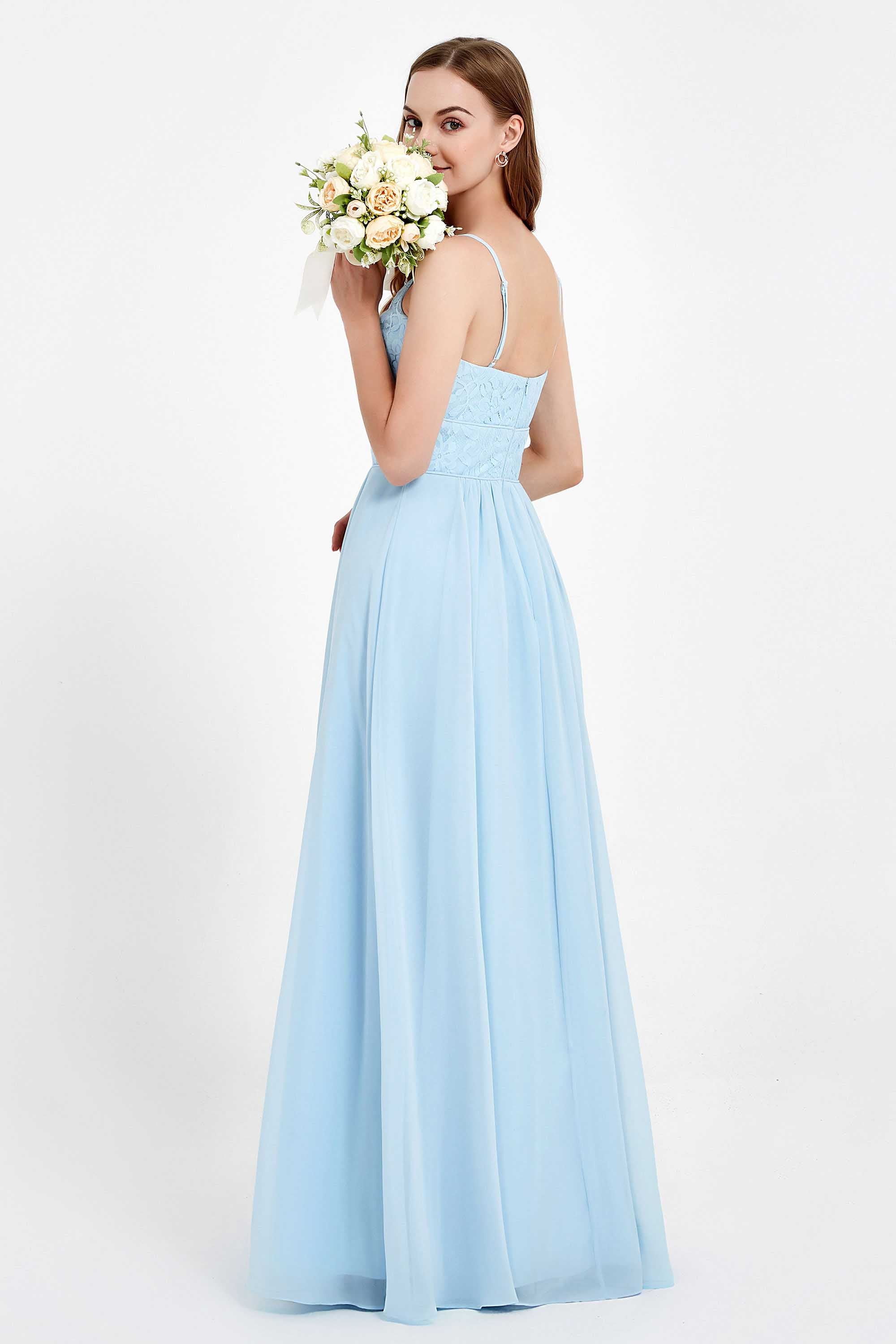 romantic floral lace maxi bridesmaid dress chiffon lace formal evening prom dresses gowns
