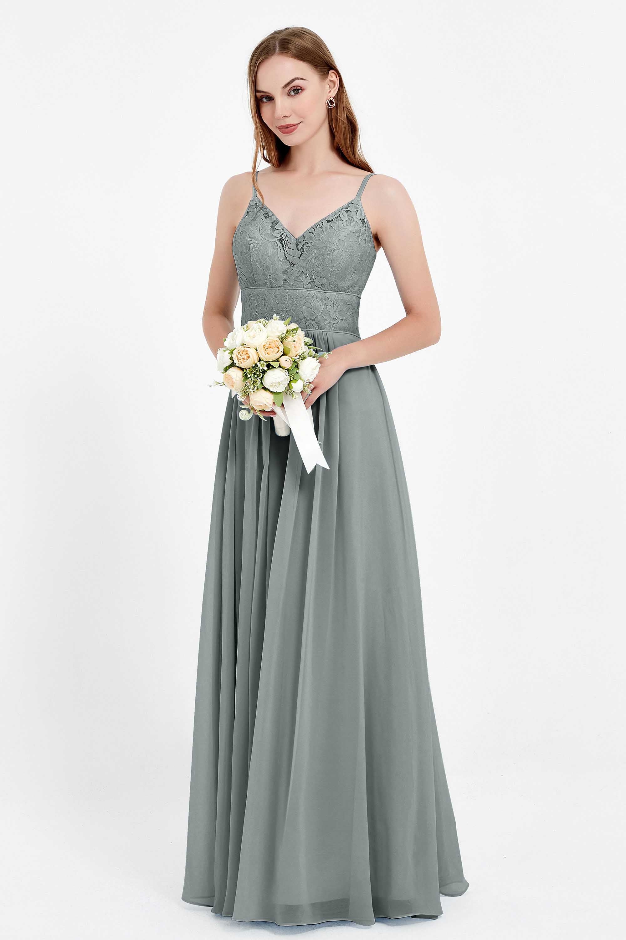 romantic floral lace maxi bridesmaid dress chiffon lace formal evening prom dresses gowns
