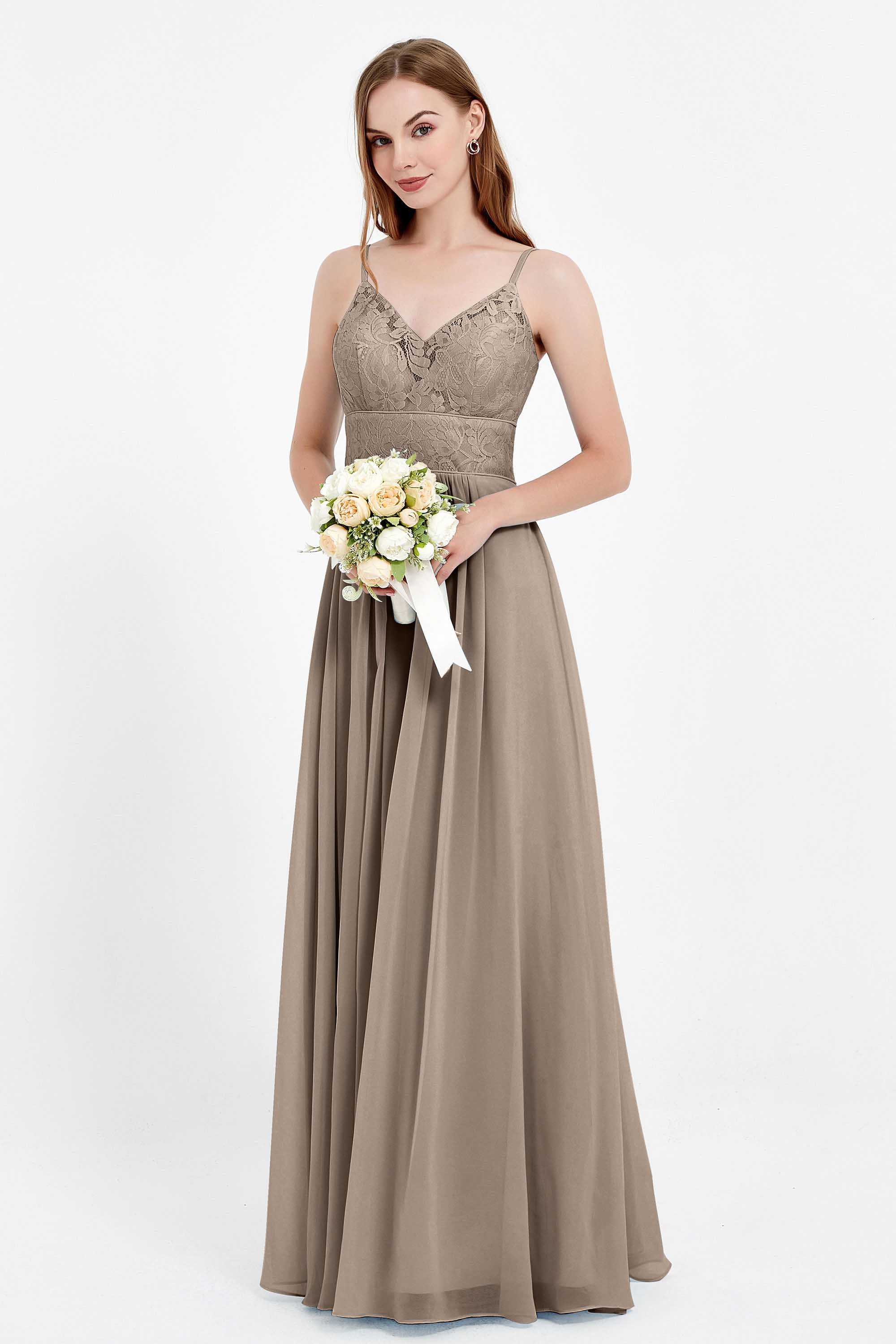 romantic floral lace maxi bridesmaid dress chiffon lace formal evening prom dresses gowns