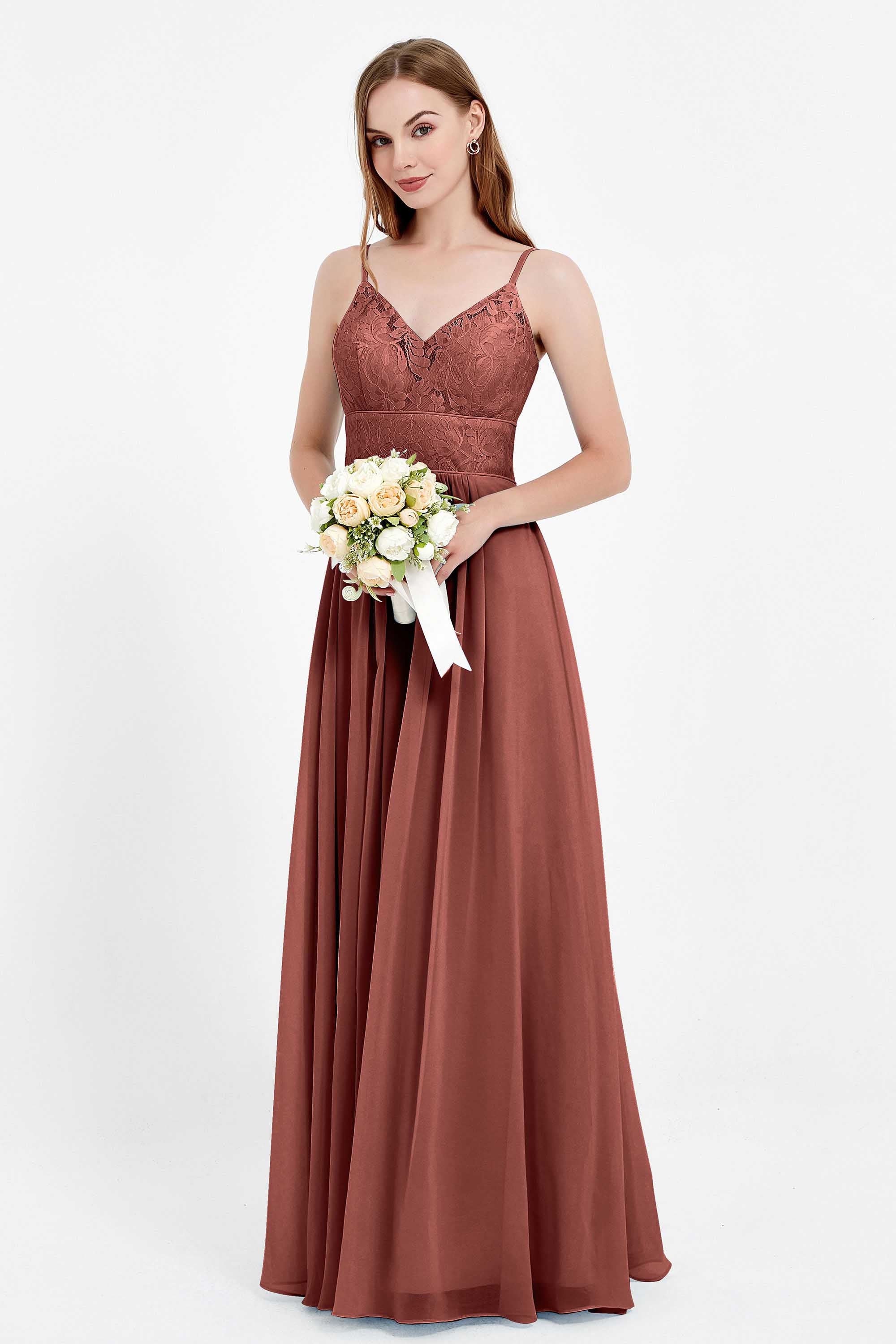 romantic floral lace maxi bridesmaid dress chiffon lace formal evening prom dresses gowns