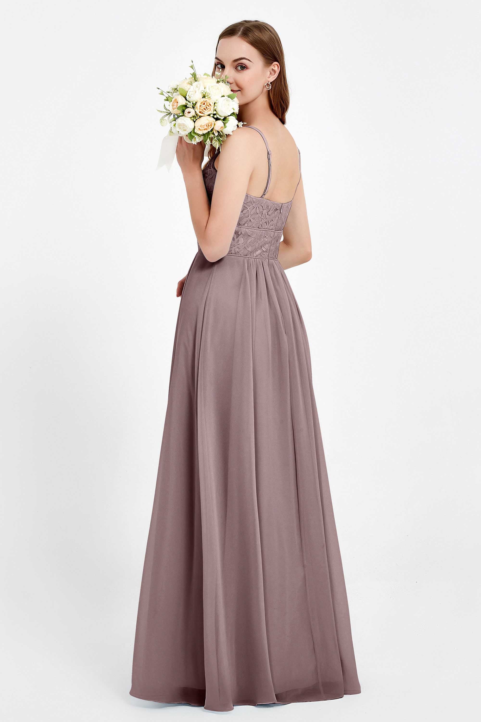 romantic floral lace maxi bridesmaid dress chiffon lace formal evening prom dresses gowns
