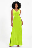 V-neck Velvet Sleeveless Formal Evening Dresses Sheath Long Bridesmaid Prom Party Dress Gowns