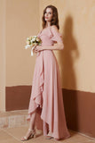 gorgeous feminine and romantic bridesmaid dress chiffon formal evening prom dresses gown