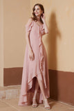 gorgeous feminine and romantic bridesmaid dress chiffon formal evening prom dresses gown