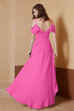 gorgeous feminine and romantic bridesmaid dress chiffon formal evening prom dresses gown