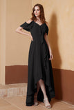 gorgeous feminine and romantic bridesmaid dress chiffon formal evening prom dresses gown