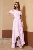gorgeous feminine and romantic bridesmaid dress chiffon formal evening prom dresses gown