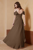 gorgeous feminine and romantic bridesmaid dress chiffon formal evening prom dresses gown