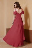 gorgeous feminine and romantic bridesmaid dress chiffon formal evening prom dresses gown