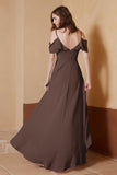 gorgeous feminine and romantic bridesmaid dress chiffon formal evening prom dresses gown