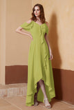 gorgeous feminine and romantic bridesmaid dress chiffon formal evening prom dresses gown