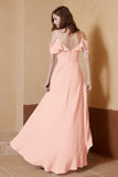 gorgeous feminine and romantic bridesmaid dress chiffon formal evening prom dresses gown