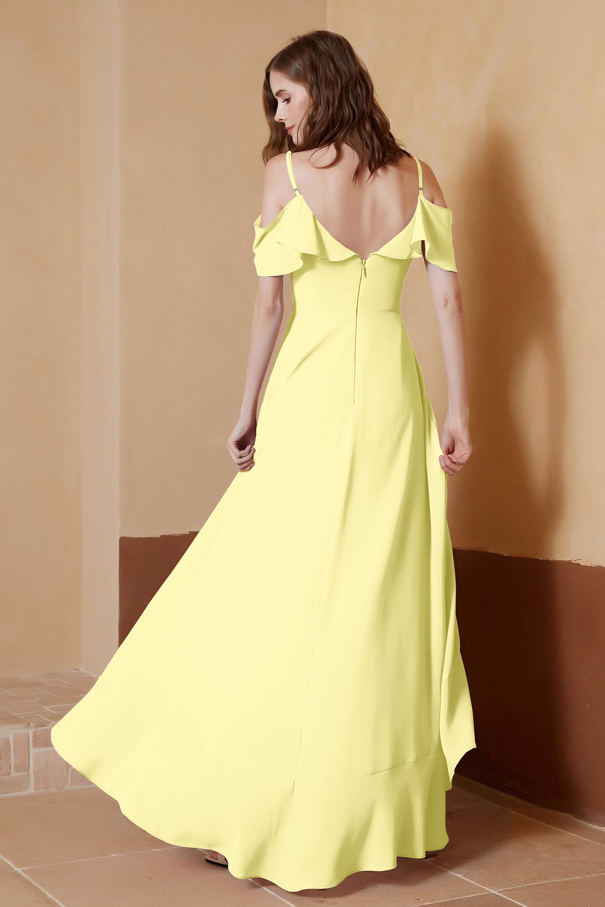 gorgeous feminine and romantic bridesmaid dress chiffon formal evening prom dresses gown