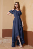 gorgeous feminine and romantic bridesmaid dress chiffon formal evening prom dresses gown
