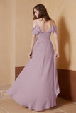 gorgeous feminine and romantic bridesmaid dress chiffon formal evening prom dresses gown