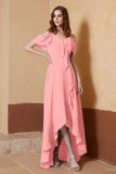 gorgeous feminine and romantic bridesmaid dress chiffon formal evening prom dresses gown
