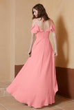 gorgeous feminine and romantic bridesmaid dress chiffon formal evening prom dresses gown