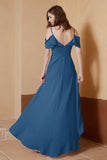 gorgeous feminine and romantic bridesmaid dress chiffon formal evening prom dresses gown