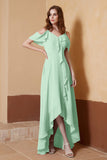 gorgeous feminine and romantic bridesmaid dress chiffon formal evening prom dresses gown