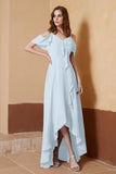 gorgeous feminine and romantic bridesmaid dress chiffon formal evening prom dresses gown