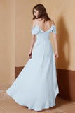 gorgeous feminine and romantic bridesmaid dress chiffon formal evening prom dresses gown