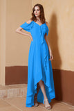 gorgeous feminine and romantic bridesmaid dress chiffon formal evening prom dresses gown