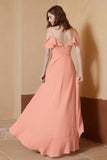 gorgeous feminine and romantic bridesmaid dress chiffon formal evening prom dresses gown
