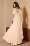 gorgeous feminine and romantic bridesmaid dress chiffon formal evening prom dresses gown