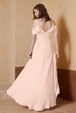 gorgeous feminine and romantic bridesmaid dress chiffon formal evening prom dresses gown