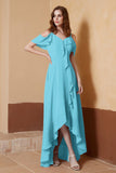 gorgeous feminine and romantic bridesmaid dress chiffon formal evening prom dresses gown