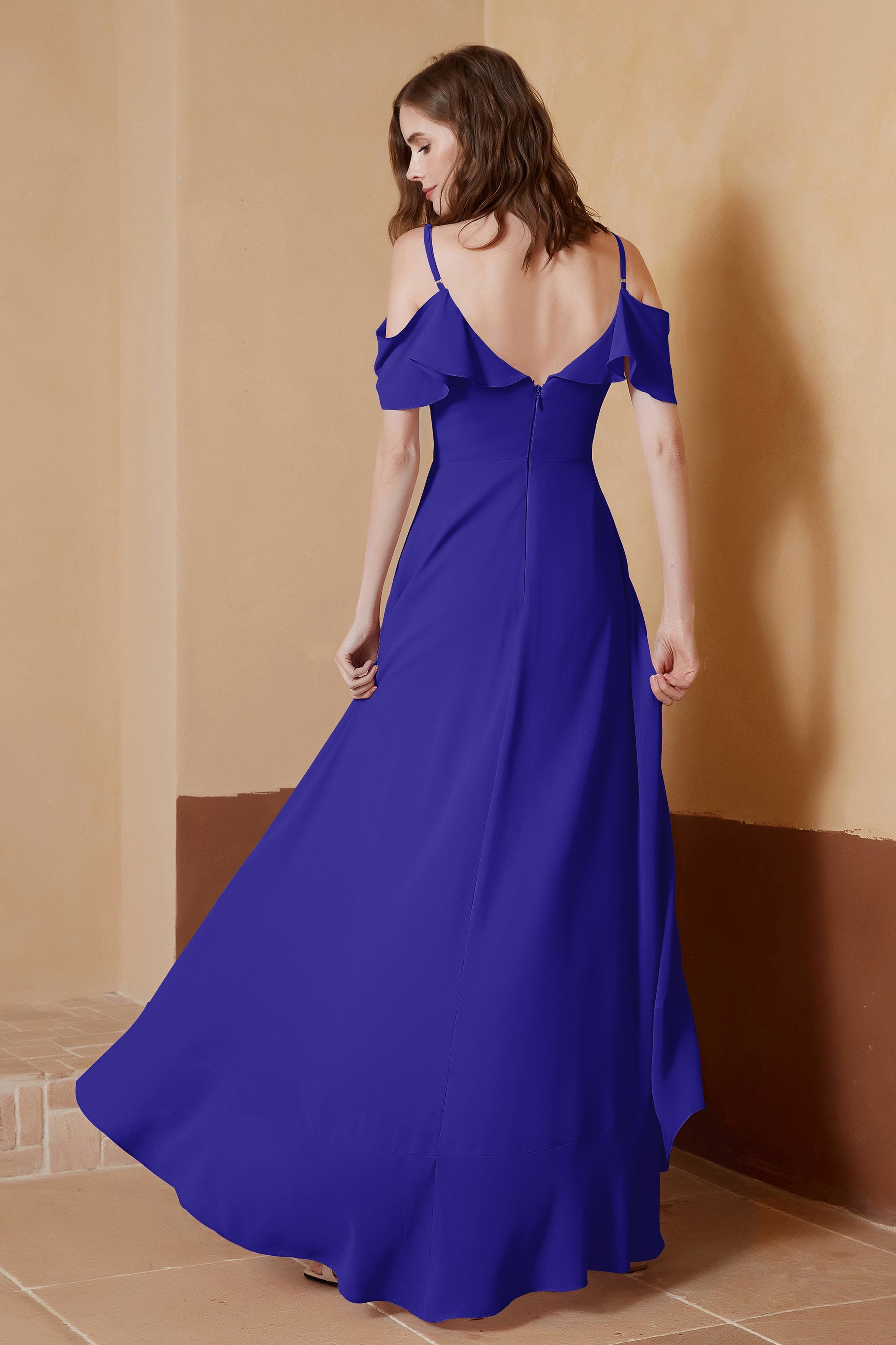 gorgeous feminine and romantic bridesmaid dress chiffon formal evening prom dresses gown