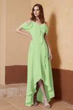 gorgeous feminine and romantic bridesmaid dress chiffon formal evening prom dresses gown