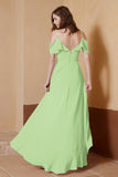 gorgeous feminine and romantic bridesmaid dress chiffon formal evening prom dresses gown