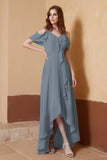 gorgeous feminine and romantic bridesmaid dress chiffon formal evening prom dresses gown
