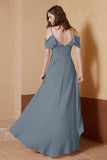 gorgeous feminine and romantic bridesmaid dress chiffon formal evening prom dresses gown