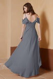 gorgeous feminine and romantic bridesmaid dress chiffon formal evening prom dresses gown