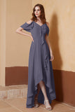 gorgeous feminine and romantic bridesmaid dress chiffon formal evening prom dresses gown