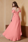 gorgeous feminine and romantic bridesmaid dress chiffon formal evening prom dresses gown