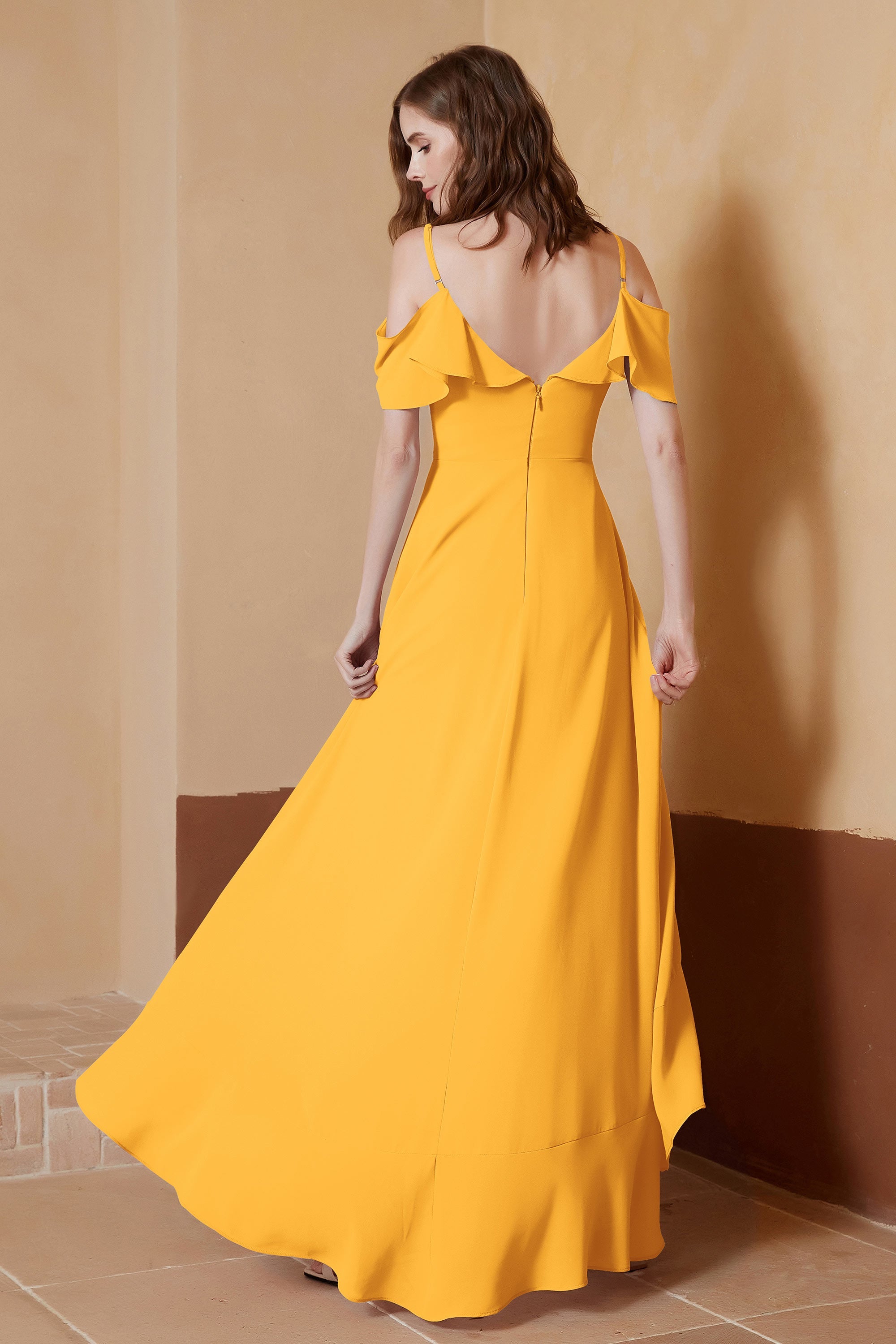 gorgeous feminine and romantic bridesmaid dress chiffon formal evening prom dresses gown