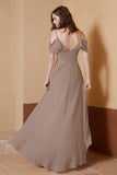 gorgeous feminine and romantic bridesmaid dress chiffon formal evening prom dresses gown